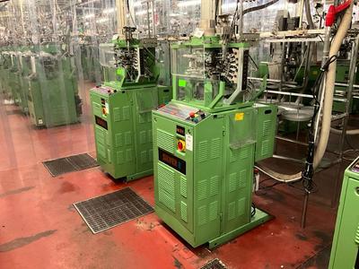 Overzichtsfoto van 1997 Matec Silver/2 circular knitting machine (2x)