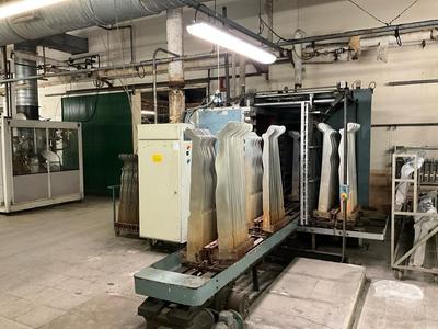Overzichtsfoto van hosiery boarding machine