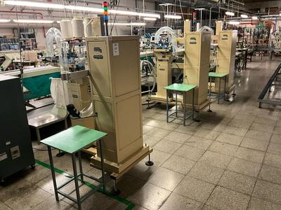 Overzichtsfoto van Conti Complett step 2 sock knitting machine (3x)