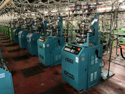 Overview picture of (14x) Lonati circular knitting machine