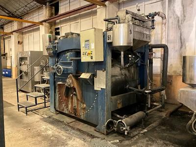 Overview picture of Milnor dyeing machine