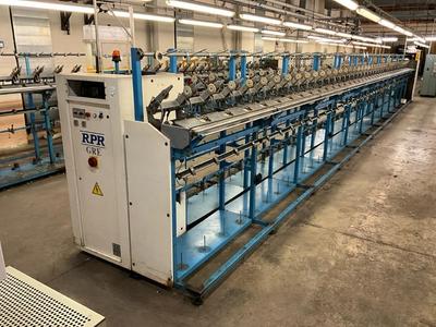 Overview picture of (4x) RPR GRE textile winding machine