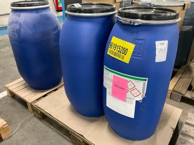 Overview picture of Heidelberg drums with coating low odor gloss and matt, etc (4x)