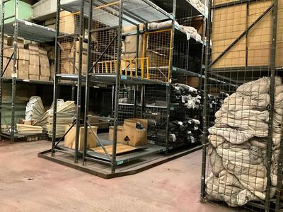 Immagine panoramica di pallet racks