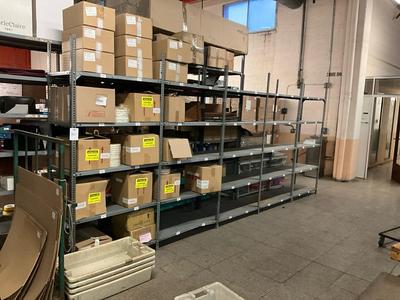 Immagine panoramica di storage racks