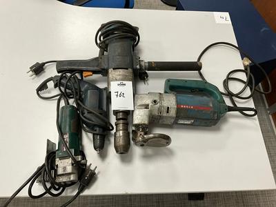 Overview picture of (4x) bosch electrical tools