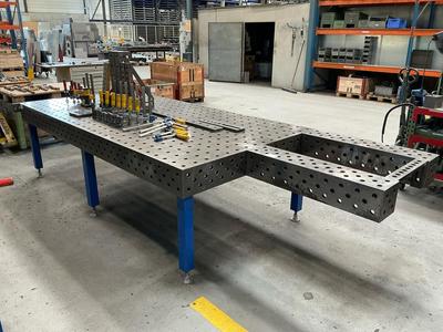 Overzichtsfoto van Welding table