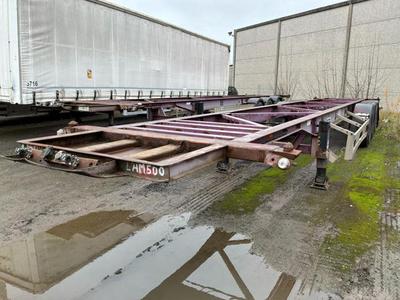 Översiktsbild av 1998 Vanhool 3B0052 containerchassi påhängsvagn