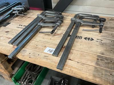 Overzichtsfoto van screw clamps (5x)