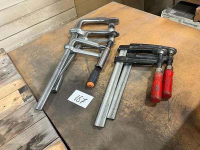 Overzichtsfoto van screw clamps (6x)