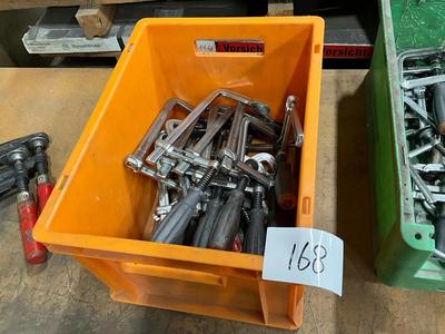 Overzichtsfoto van screw clamps