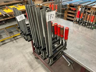 Overzichtsfoto van screw clamps (7x)