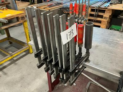 Overzichtsfoto van screw clamps (7x)