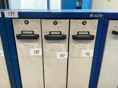 Overzichtsfoto van press brake tooling cabinet