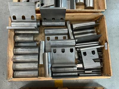 Overzichtsfoto van press brake roller punch (25x)