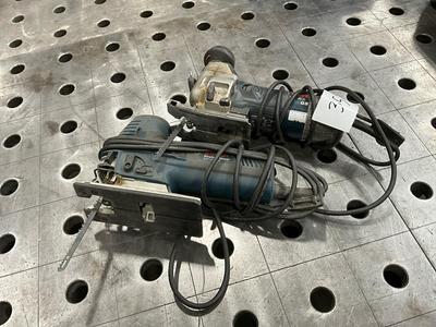 Overzichtsfoto van Bosch jigsaw (2x)