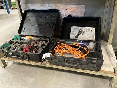 Overzichtsfoto van Trumpf TKA 300-0 deburring machine + UWG 8 R angle grinder