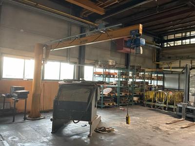 Overzichtsfoto van olsen Kolom zwenk kolomkraan