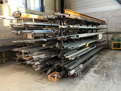 Overview picture of various metal profiles