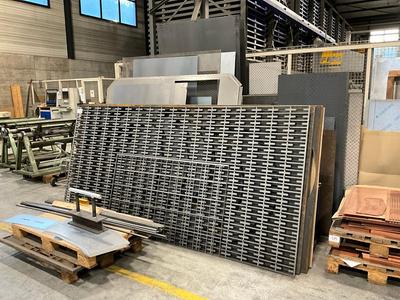 Overview picture of various sheet/plate material