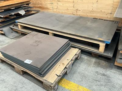 Overview picture of various sheet/plate material