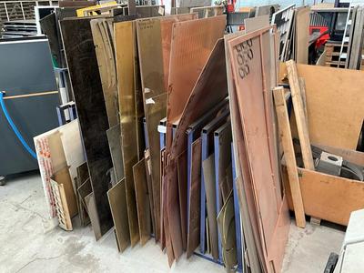 Overview picture of various sheet/plate material