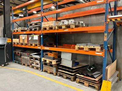 Overview picture of various un/Finished products and spare parts