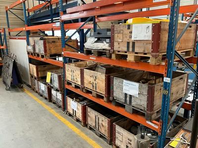Overview picture of various un/Finished products and spare parts
