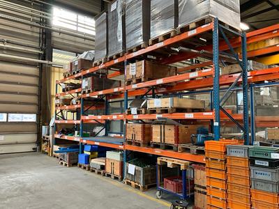 Overview picture of various un/Finished products and spare parts