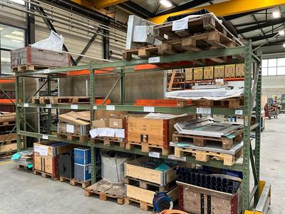 Overview picture of various un/Finished products and spare parts