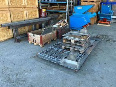Overview picture of various metal stock