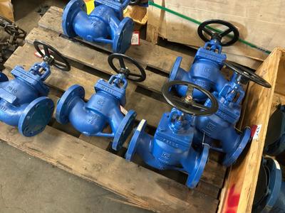 Översiktsbild av 2021 Sferaco DN 65 PN 40 Klepafsluiter met handwielbediening (5x)