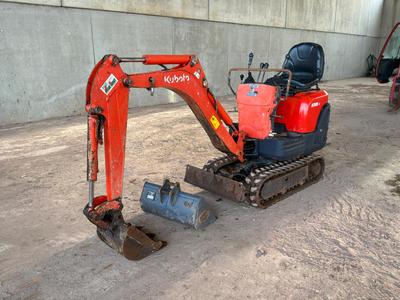 Overzichtsfoto van Kubota K008-3 mini-rupsgraafmachine