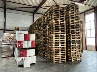 Overview picture of EUR pallets (382x)