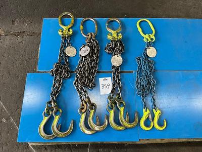 Overzichtsfoto van 2-sprong hijsketting (4x)