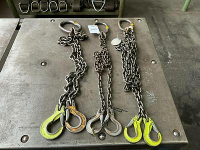 Overzichtsfoto van 2-sprong hijsketting (3x)