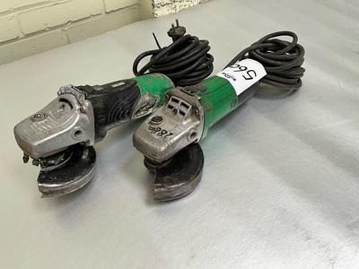 Overview picture of Hitachi haakse slijper (2x)