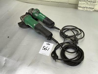 Overview picture of Hitachi G13SB4(S)/G13SE3(S) haakse slijper (2x)