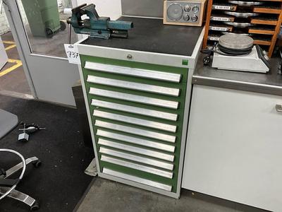 Overzichtsfoto van Bott gereedschapsladekast met inhoud