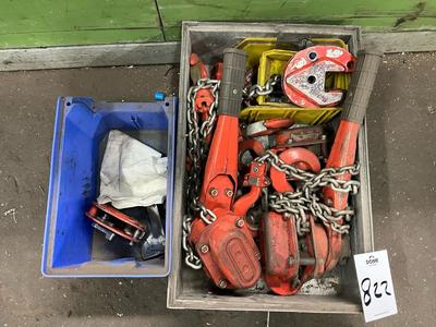 Overzichtsfoto van Diverse hijsmiddelen