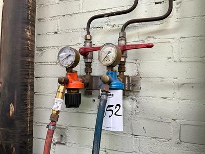 Overzichtsfoto van Gloor autogeen reduceerventiel set