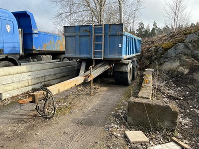 Overzichtsfoto van 1991 Engen 2PV-200-KD kipper aanhangwagen