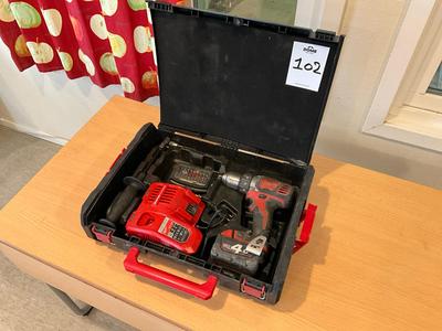 Overzichtsfoto van Milwaukee M18 accuboormachine