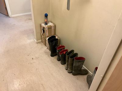 Overzichtsfoto van spuitbus verf