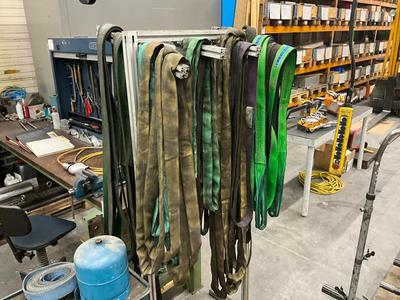 Imagen general de correas y eslingas de elevación