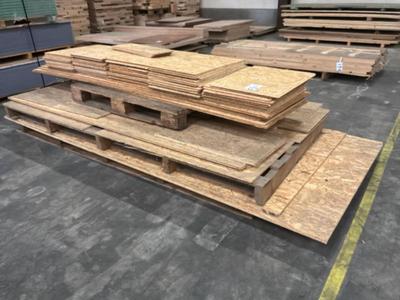 Översiktsbild av återstående OSB-paneler