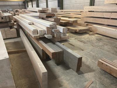 Overzichtsfoto van Pakket constructie hout