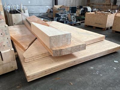 Overzichtsfoto van Pakket constructie hout