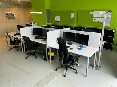 Overview picture of Kinnarps Desk setup (6x)