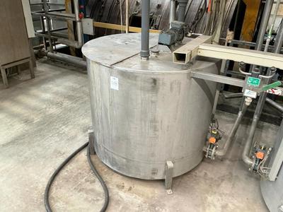 Photo d'aperçu de Dose 7329M3/3/97 Stainless steel mixing tank